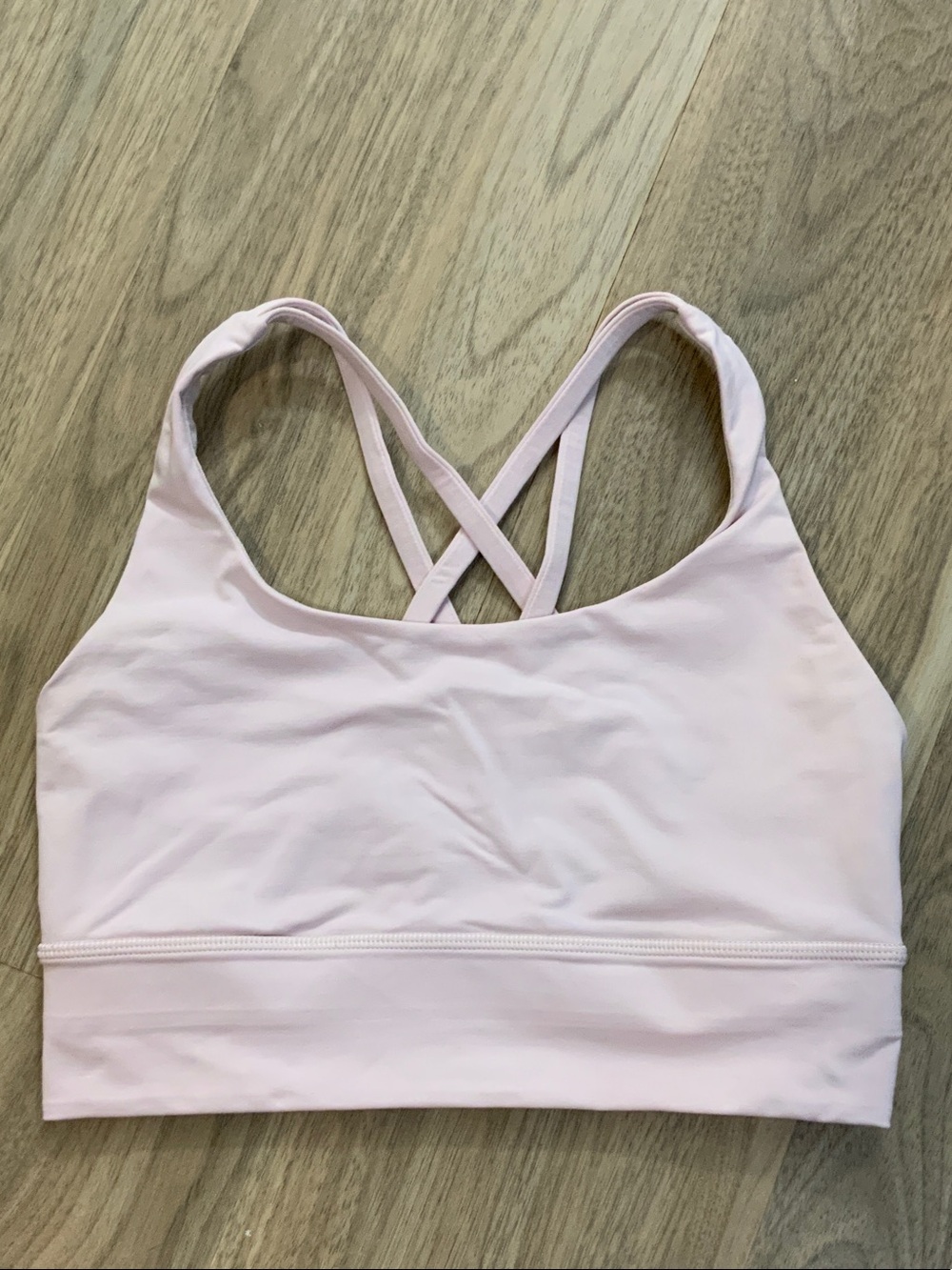 lululemon athletica Light Pink Energy Bra Long Line